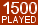 Played 1500 Puzzles