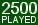 Played 2500 Puzzles